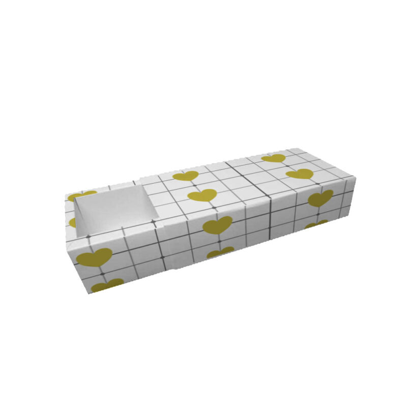 Caja CORAZONES Macarrons 6x17,5x5 (x50 uni)