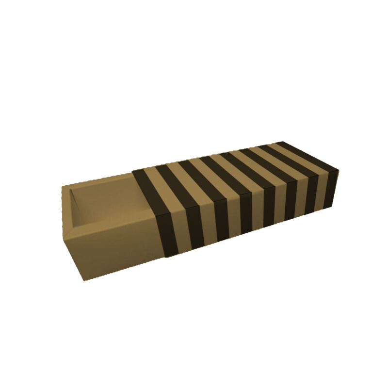 Caja KRAFT RAYAS Macarrons 6x17,5x5 (x50 uni)