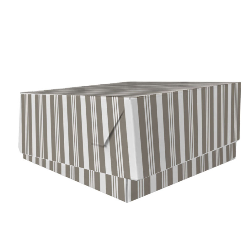 Caja GREY LINES Torta 30x30x13 (x50 uni)