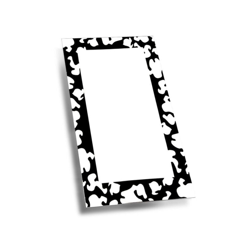 Tarjeta Marco negro x 1 Unidad Pack x 25