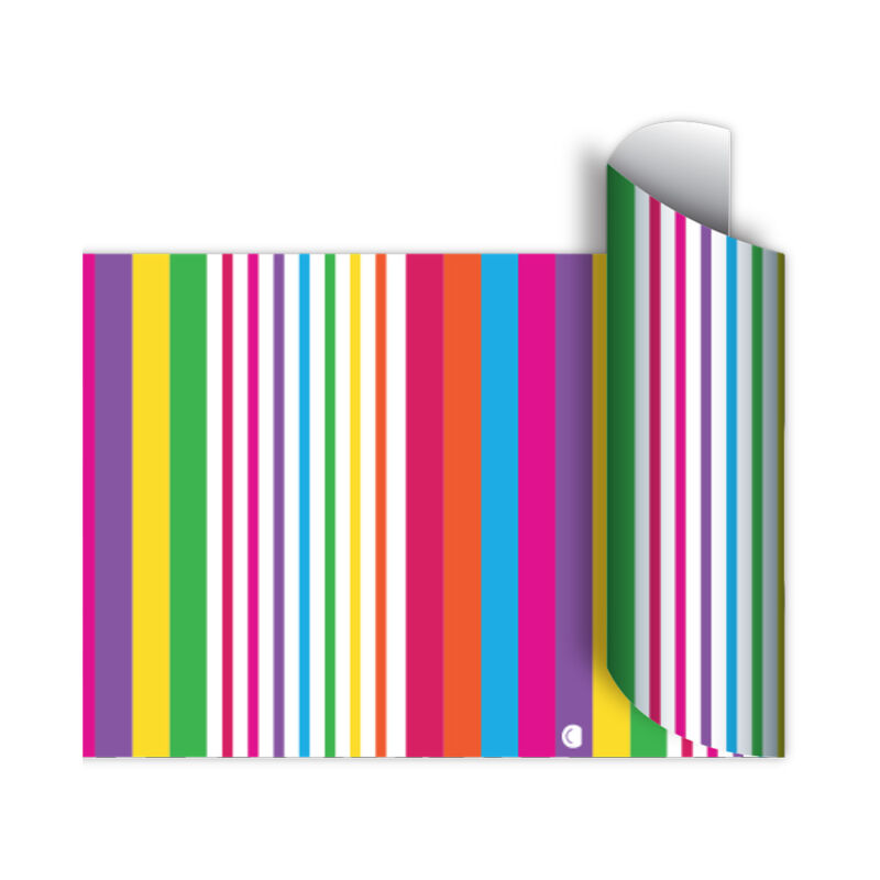 Papel de regalo bobina 40cm x100 Mts - ARCO IRIS