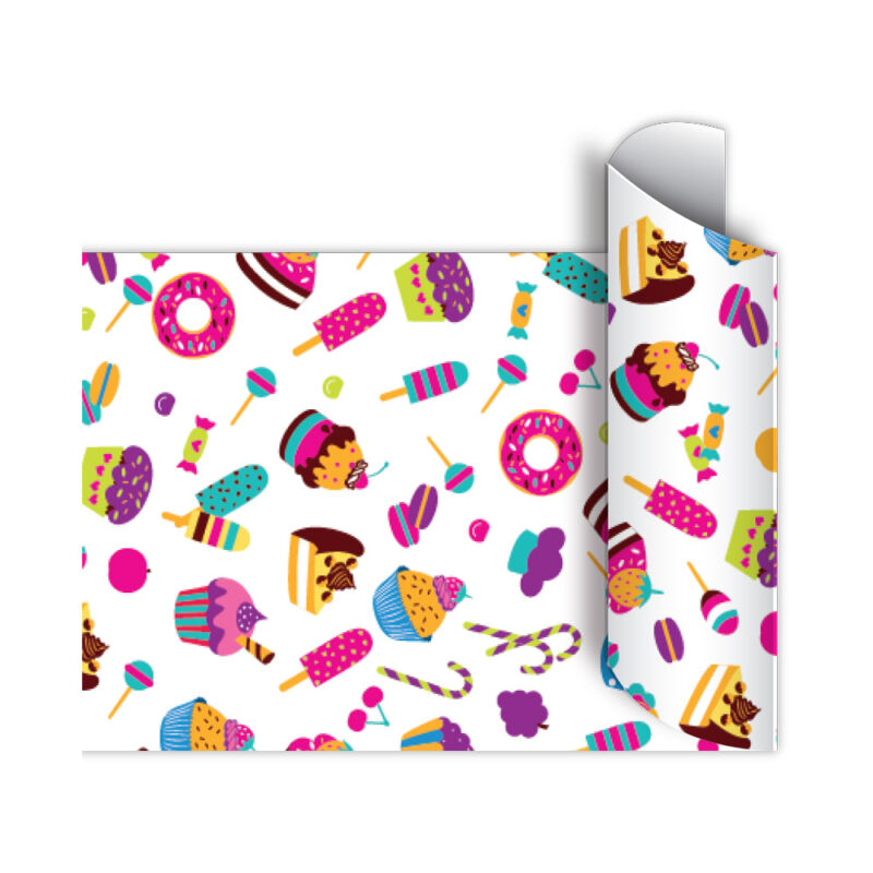 Papel de regalo bobina 40cm x100 Mts - SWEET