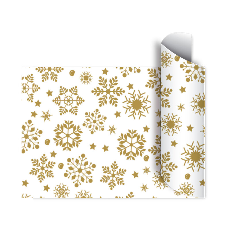 Papel de regalo bobina 40cm x100 Mts - GOLD