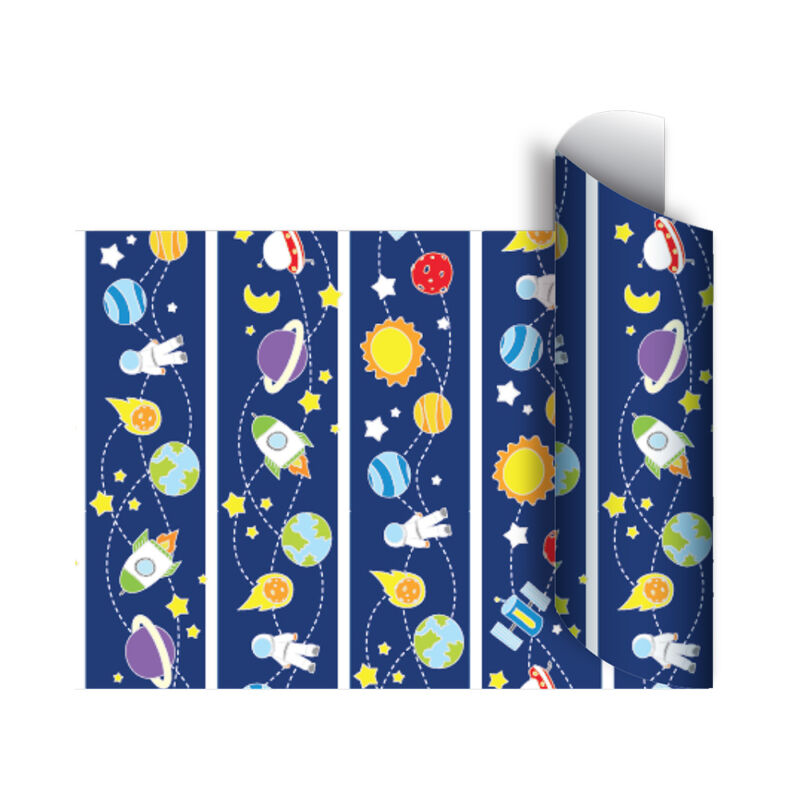 Papel de regalo bobina 40cm x100 Mts - SPACE