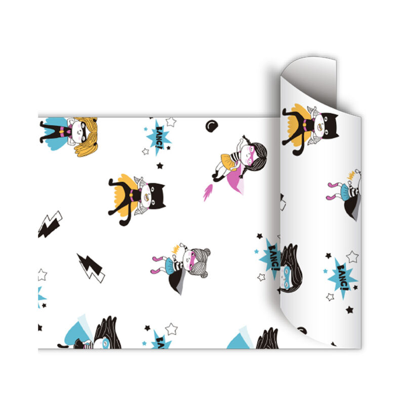 Papel de regalo bobina 40cm x100 Mts - SUPER CHICA