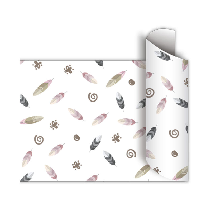 Papel de regalo bobina 60cm x100 Mts - SWEETY LEAVES