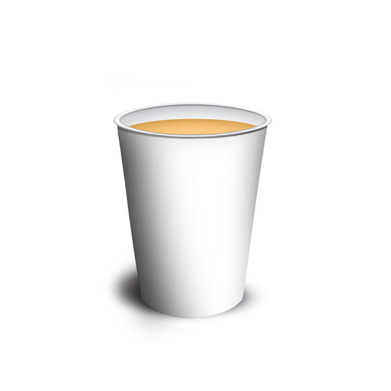 Vaso polipapel 8 oz sin impresion (caliente) Bx1000