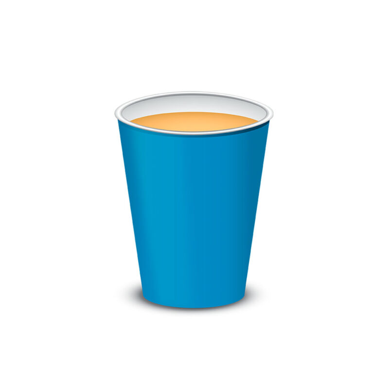 Vaso polipapel 8 oz - AZUL x10
