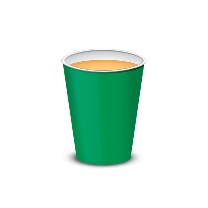 Vaso polipapel 8 oz - VERDE x10