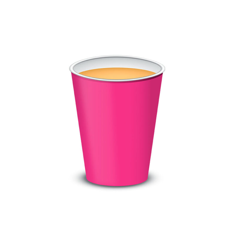 Vaso polipapel 8 oz - FUCSIA x10