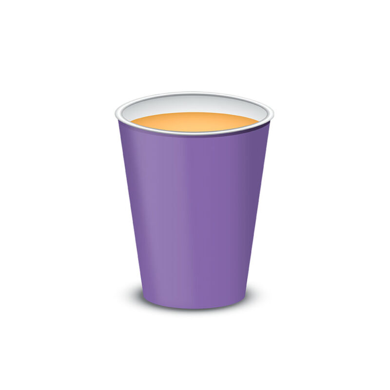 Vaso polipapel 8 oz - VIOLETA x10