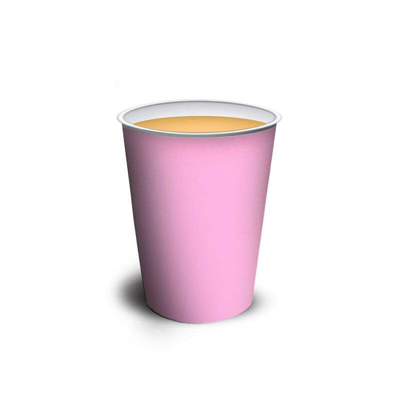Vaso polipapel 8 oz - PINK x10