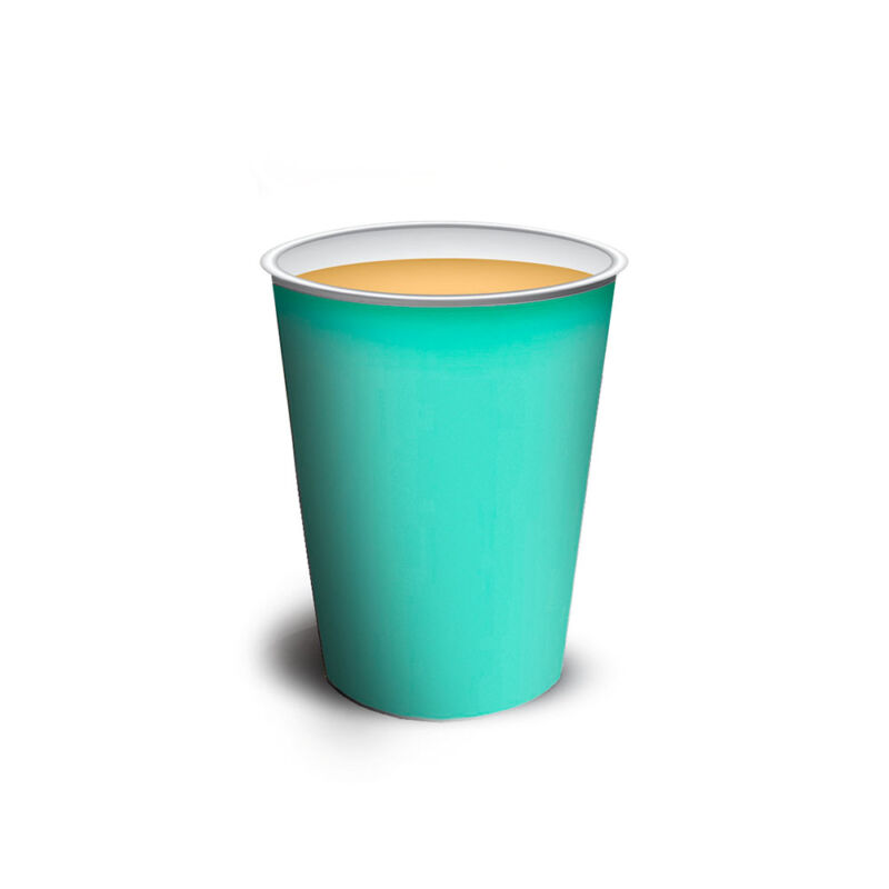 Vaso polipapel 8 oz - GREEN x10