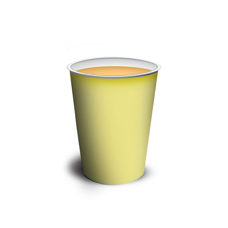 Vaso polipapel 8 oz - YELLOW x10