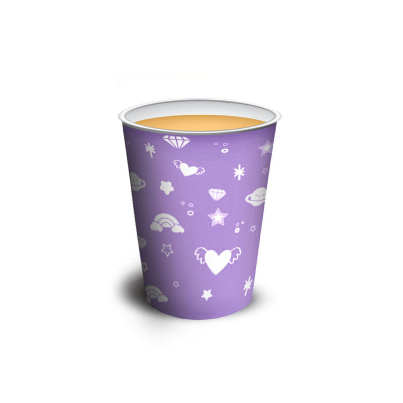 Vaso polipapel 8 oz - FANTASY VIOLET x10