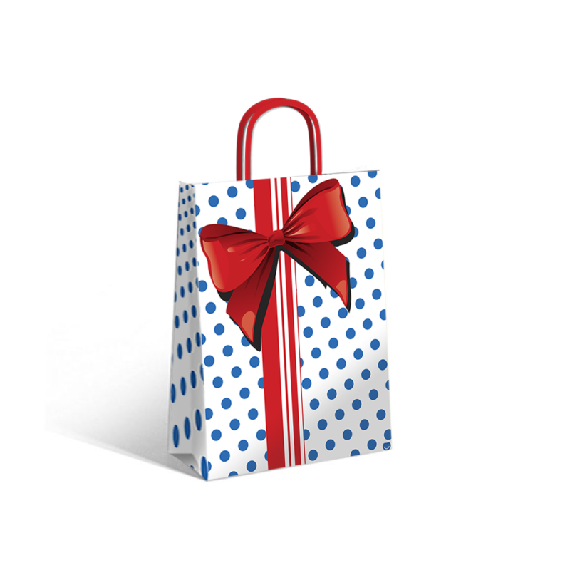 Bolsa Blue Bow 22x10x30