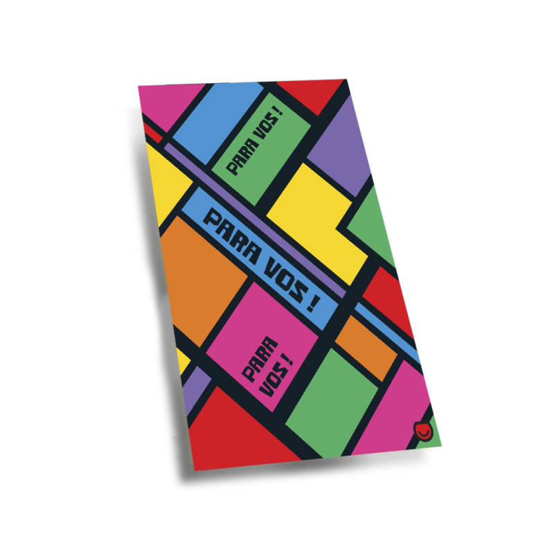 Tarjeta Para vos - Tetris x 1 Unidad Pack x 25