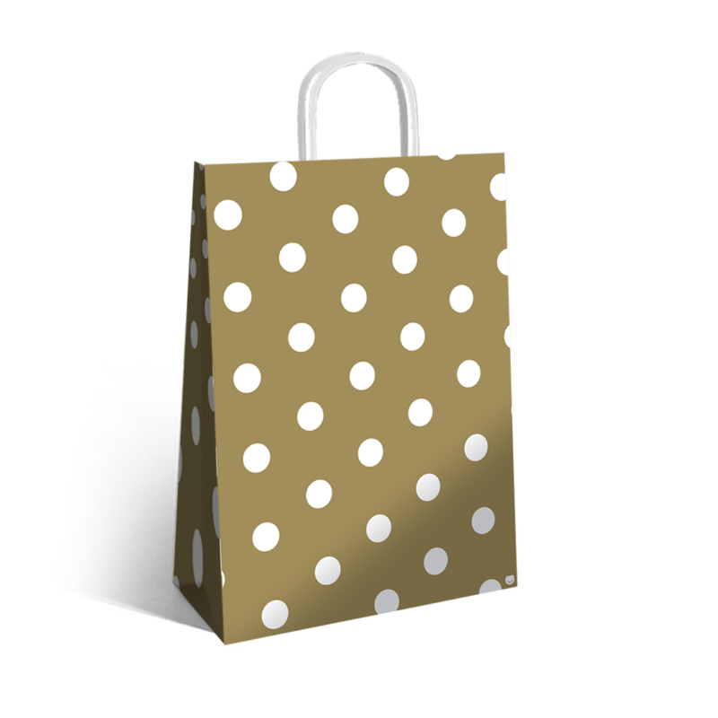 Bolsa White Dots 30x12x41