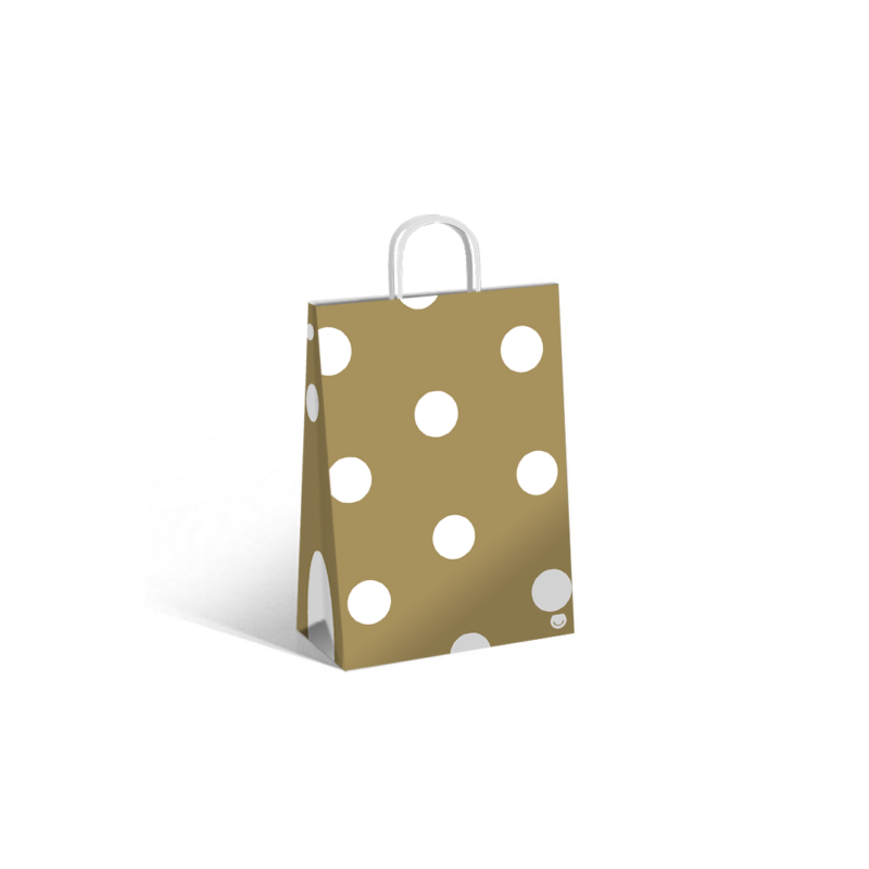 Bolsa White Dots 14x8x20