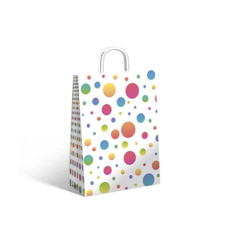 Bolsa Colour Dots 22x10x30