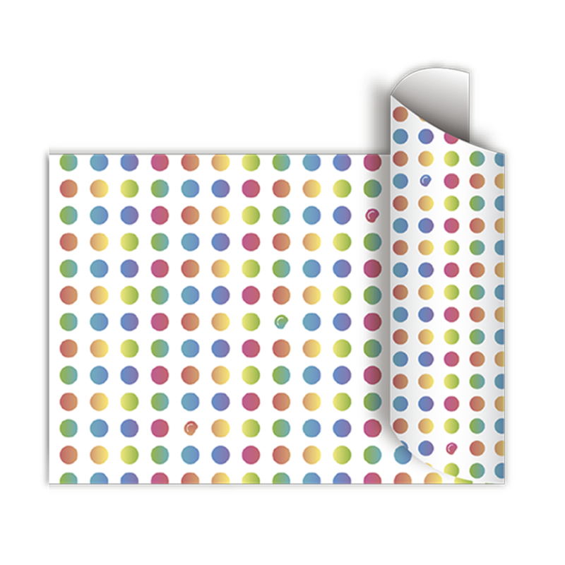 Papel de regalo bobina 40cm x100 Mts - COLOUR DOTS