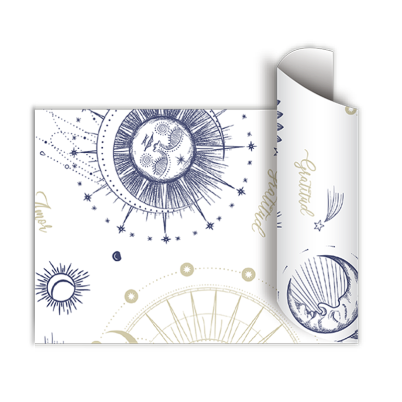 Papel de regalo bobina 40cm x100 Mts - ASTROLOGY