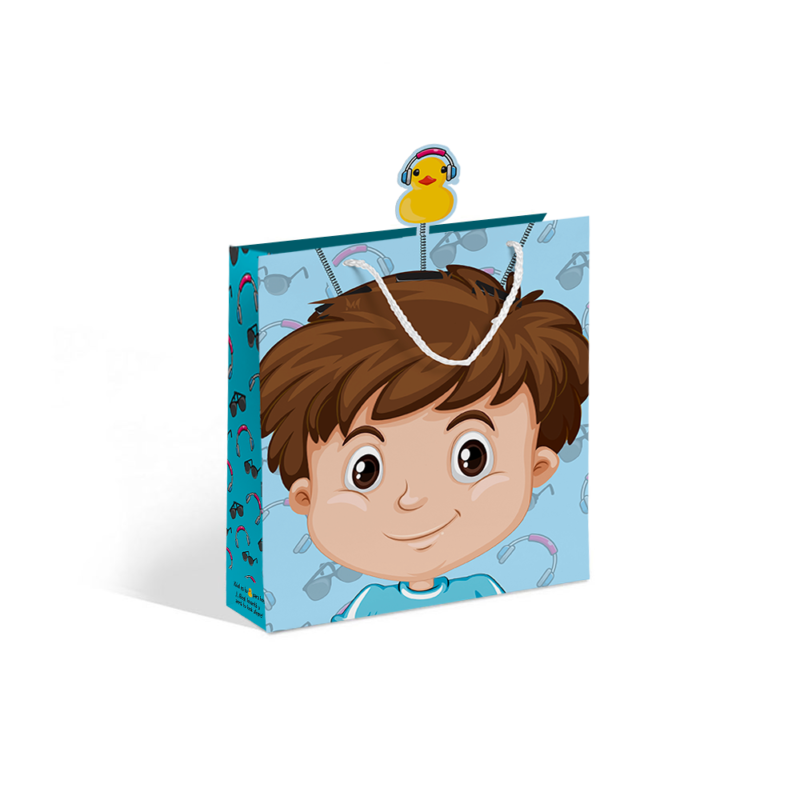 Bolsa Artesanal Patitos Play 22x10x26